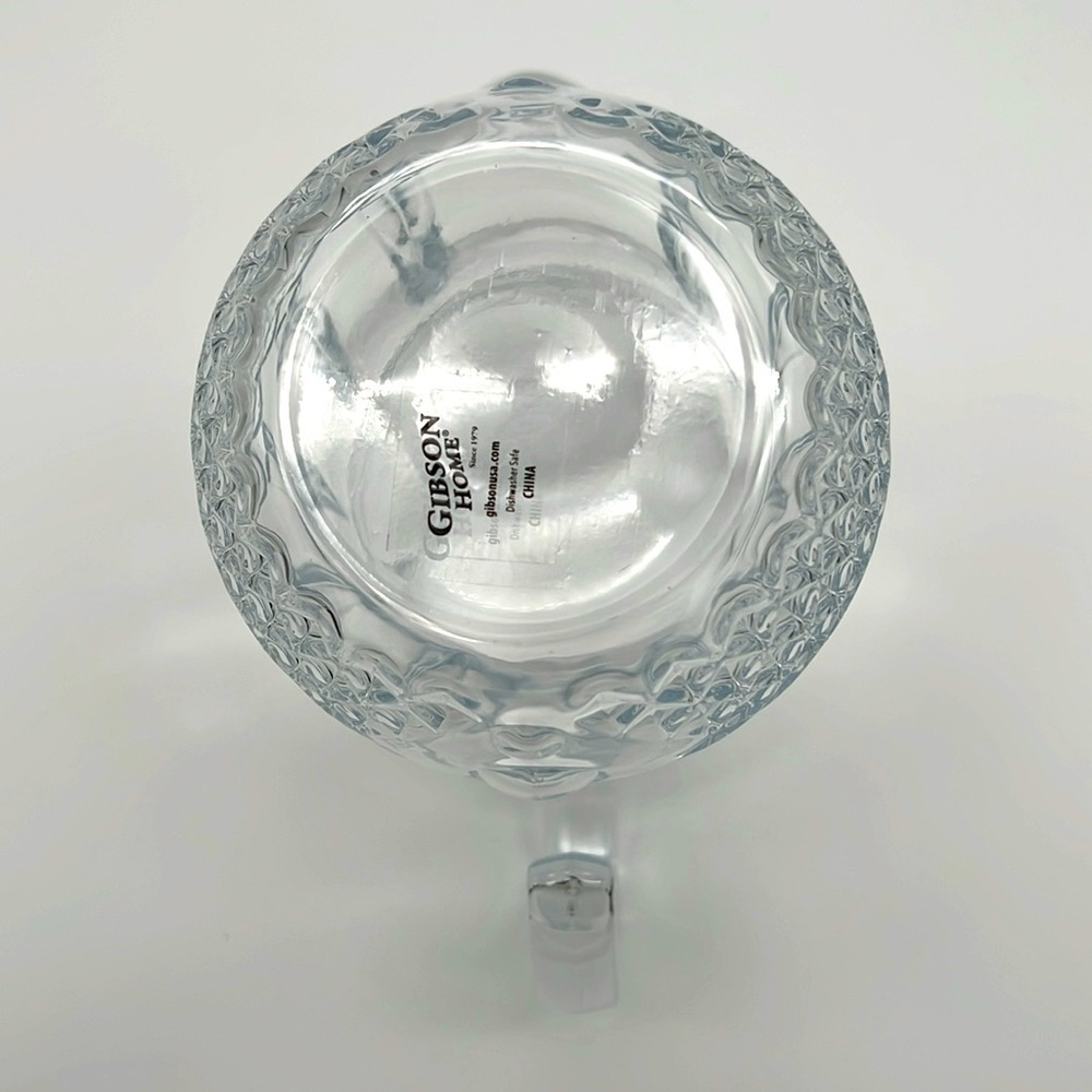 Gibson Home Brunson Glass Pitcher - Diamond Pattern - Picture 8 of 11